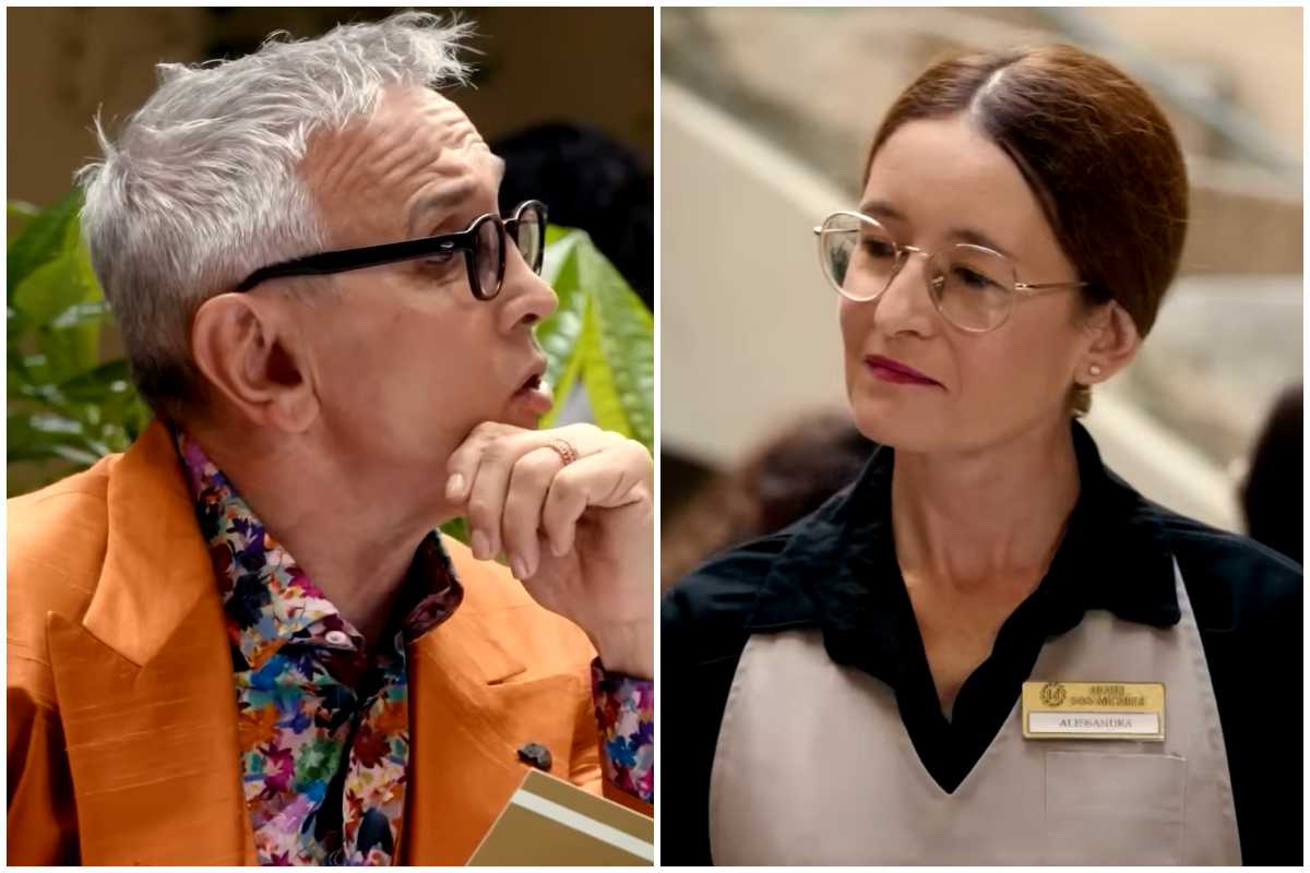 collage bruno barbieri e cameriera 4 hotel