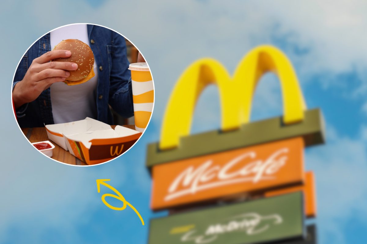insegna mc donald's e panino