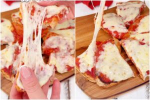 collage pizza fatta in casa