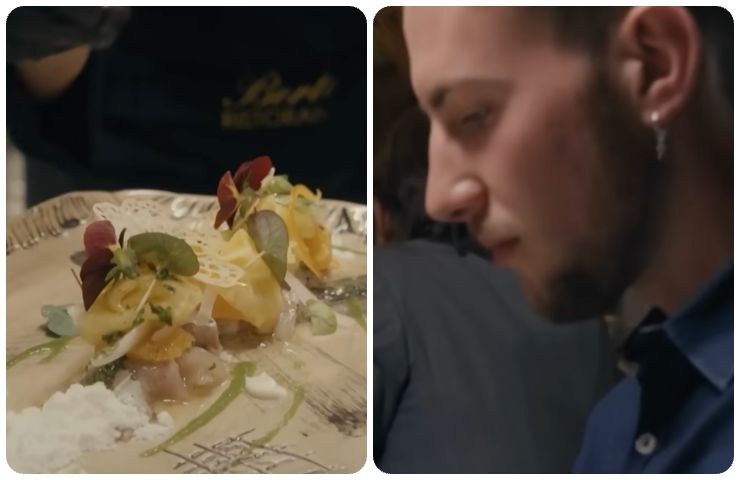 ricciola con ananas e arance