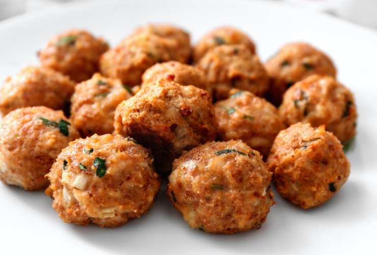 polpette nel piatto