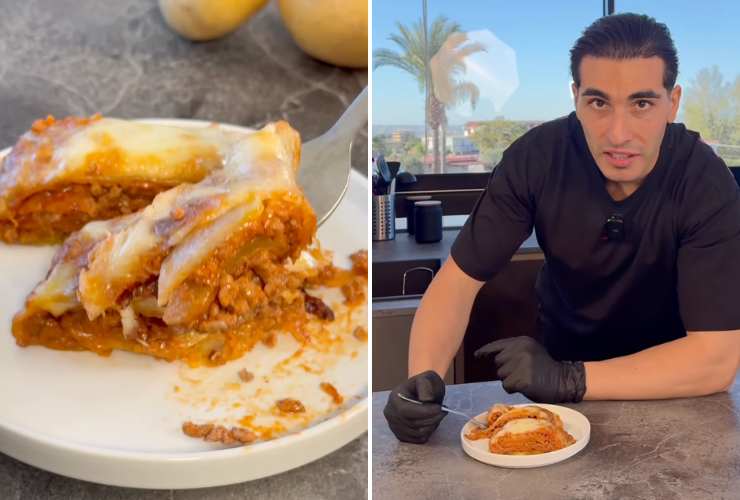 collage piatto con rotorlo di patate e giuseppe healthy