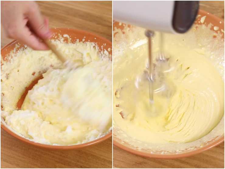 collage preparazione torta cremosa limone 