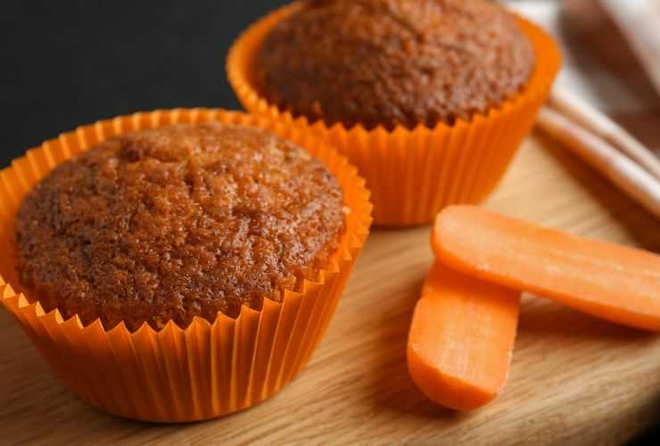 tortini alla carote e carota a pezzi