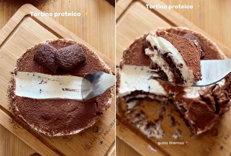 collage tortino al tiramisù