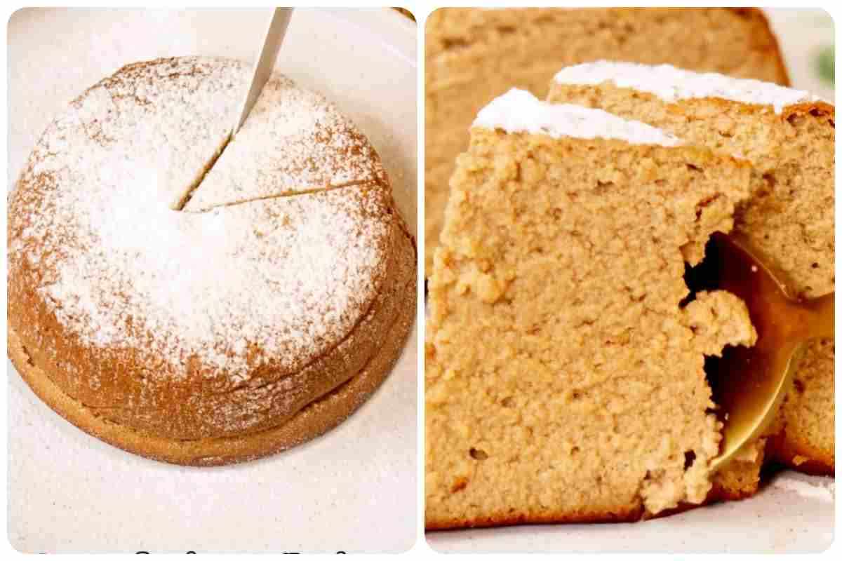 torta semplice ricotta e caffè