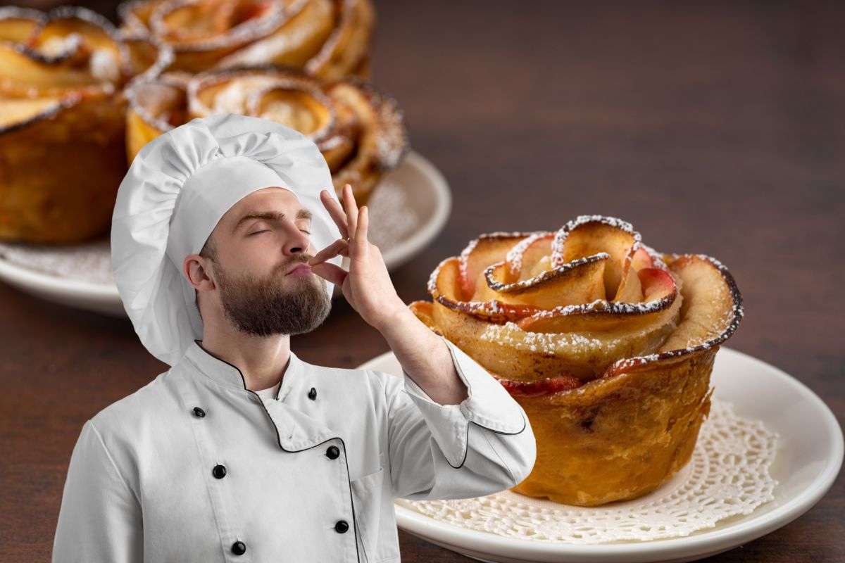 chef e tortini di mele
