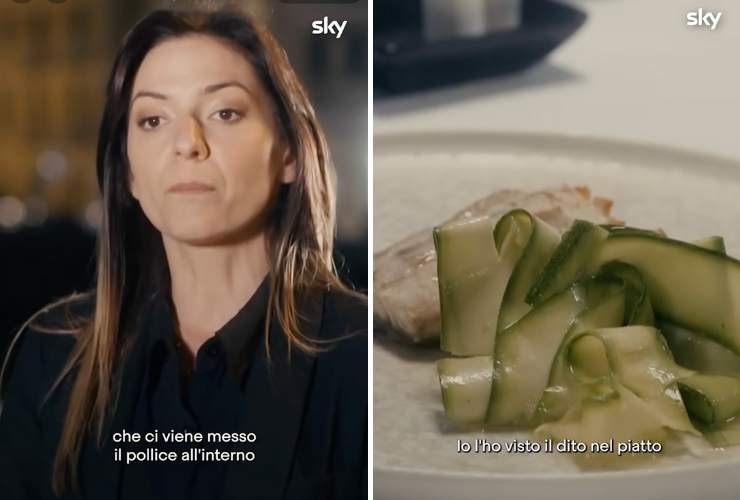 collage ristoratrice deborah e piatto