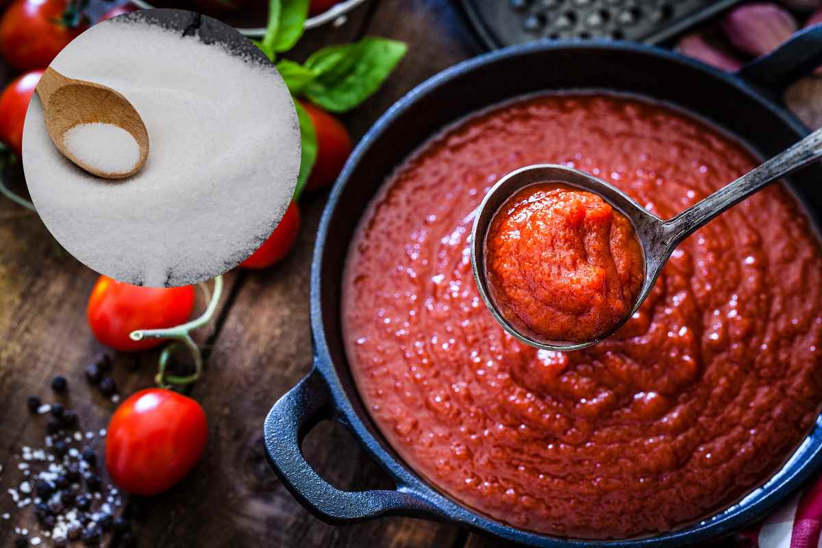 sugo in pentola, sale