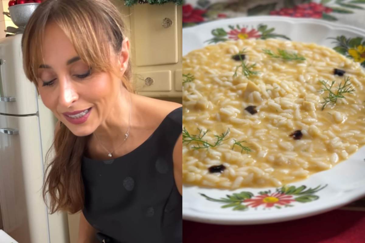 Benedetta Parodi e risotto alle capesante