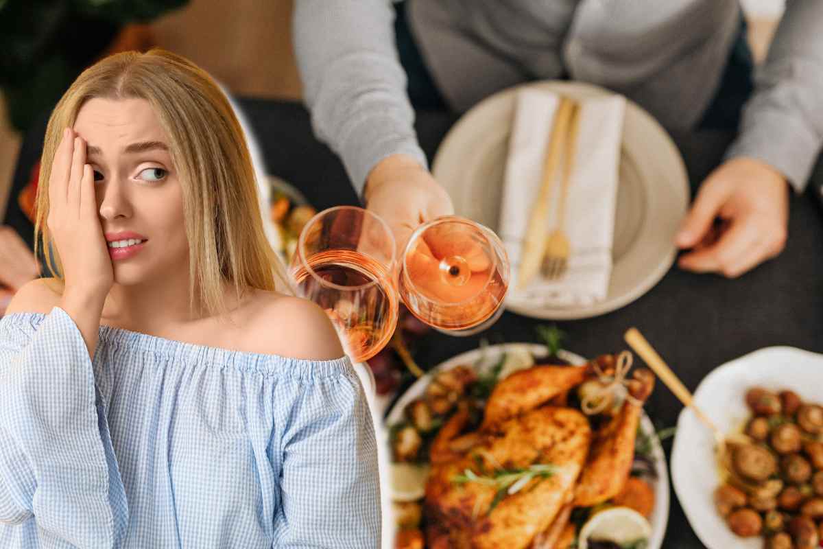 errore imbarazzante a tavola