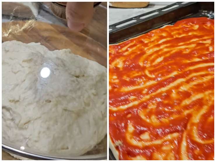 collage video preparazione pizza 