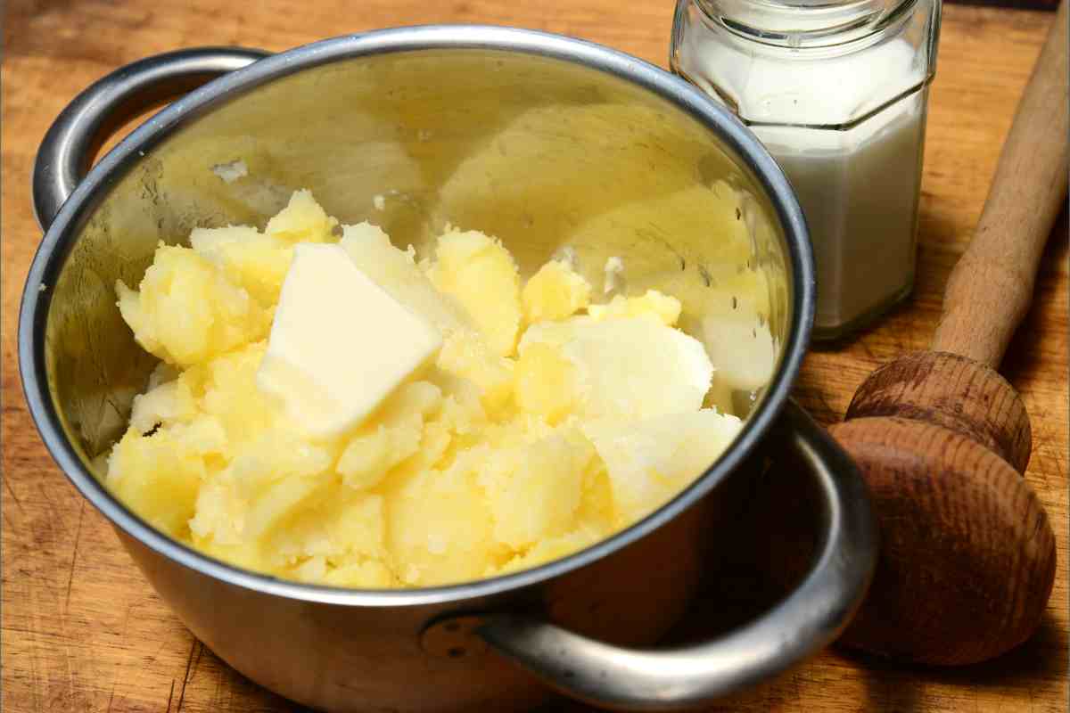purè di patate con noce di burro