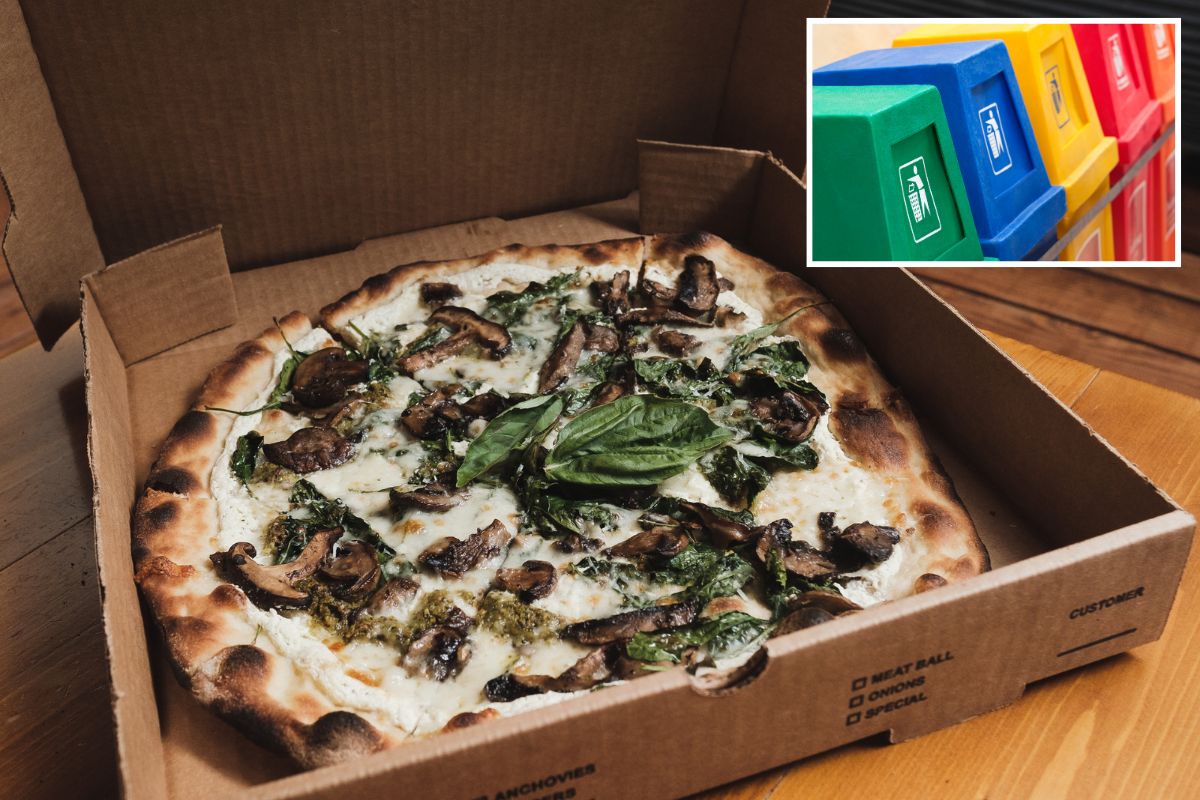 Pizza raccolta differenziata 