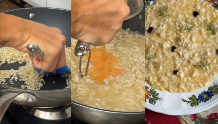 Preparazione risotto
