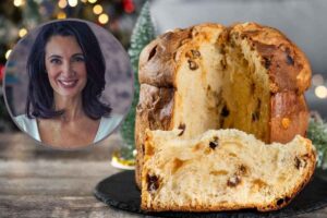 panettone tagliato e casaba dalla zorza