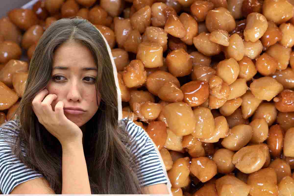 donna triste per gli struffoli
