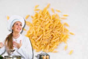 cuoca che cucina i risoni