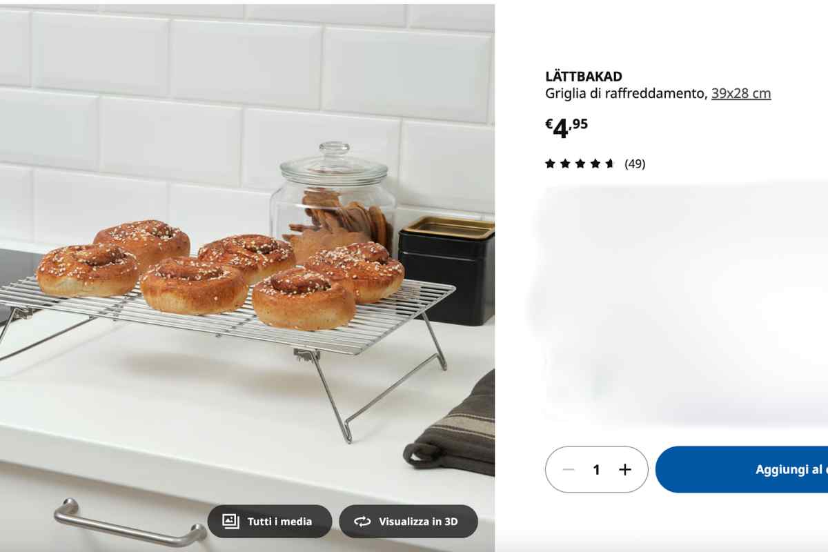 griglia ikea lattbakad