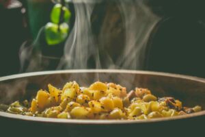 pasta e patate calda