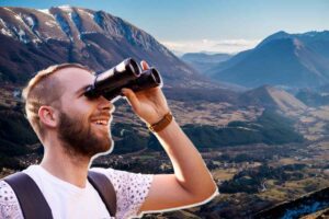 turista visita pescasseroli