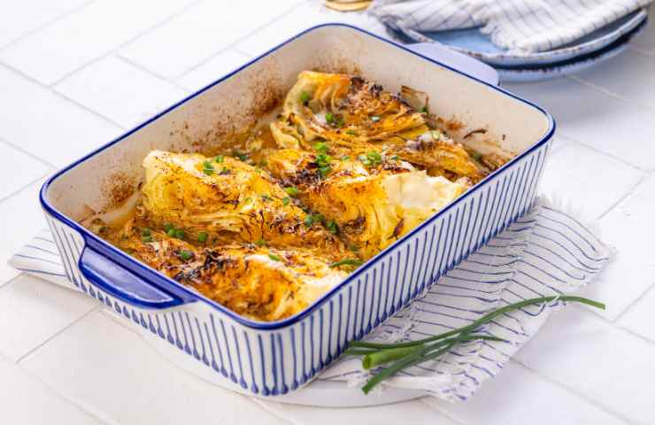 verza gratinata al forno