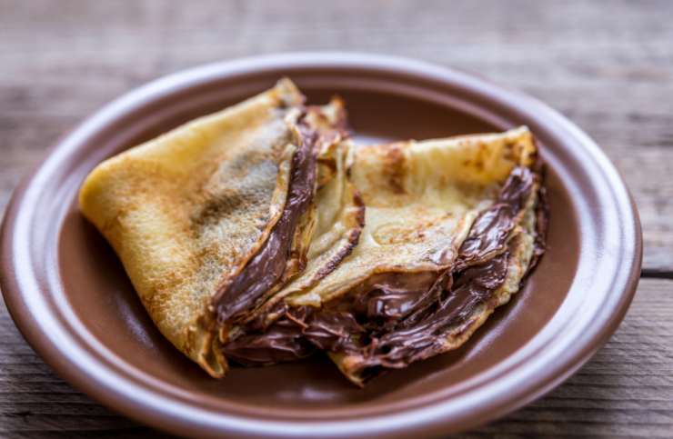 crepes al cioccolato dorate