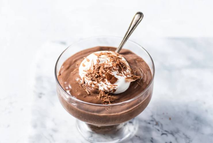 mousse cremosa al cioccolato